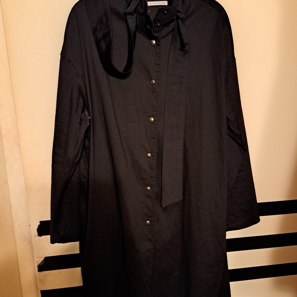 Sarah Pacini Midnight Black Cape
